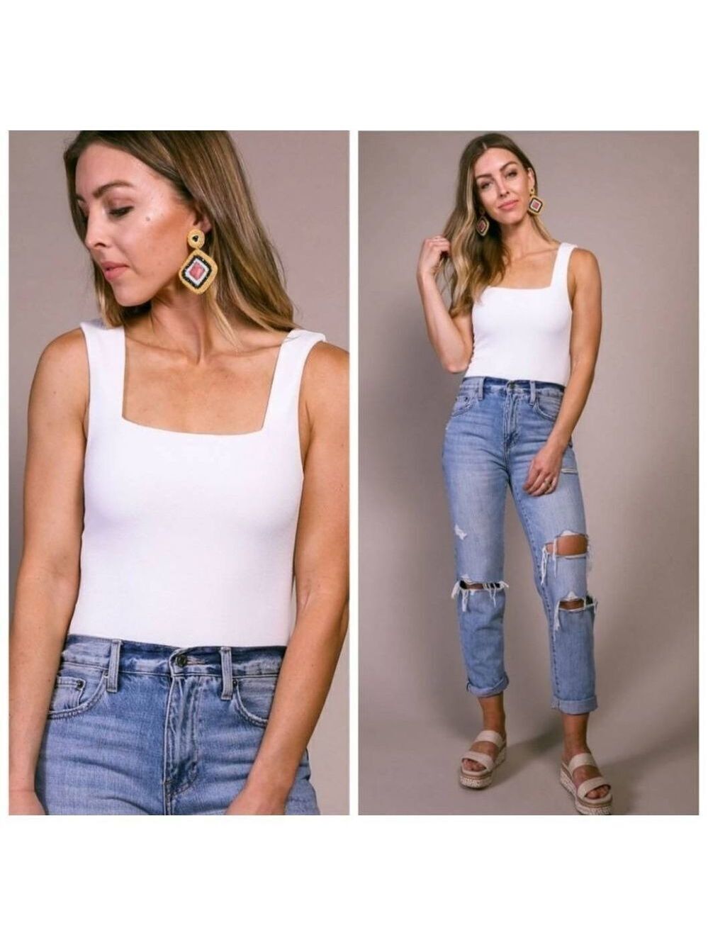 Show Me Your MuMu Rory Bodysuit XS White Ribbed